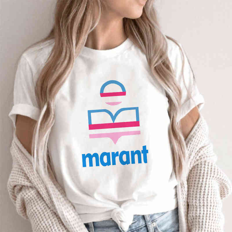 New Summer Marant T-Shirt Women Oversized Cotton Harajuku T Shirt O-neck Femme Causal Tshirts Fashion Brand Loose Tee G220507, 021108
New Summer Marant T-Shirt Women Oversized Cotton Harajuku T Shirt O-neck Femme Causal Tshirts Fashion Brand Loose Tee G220507, 021108