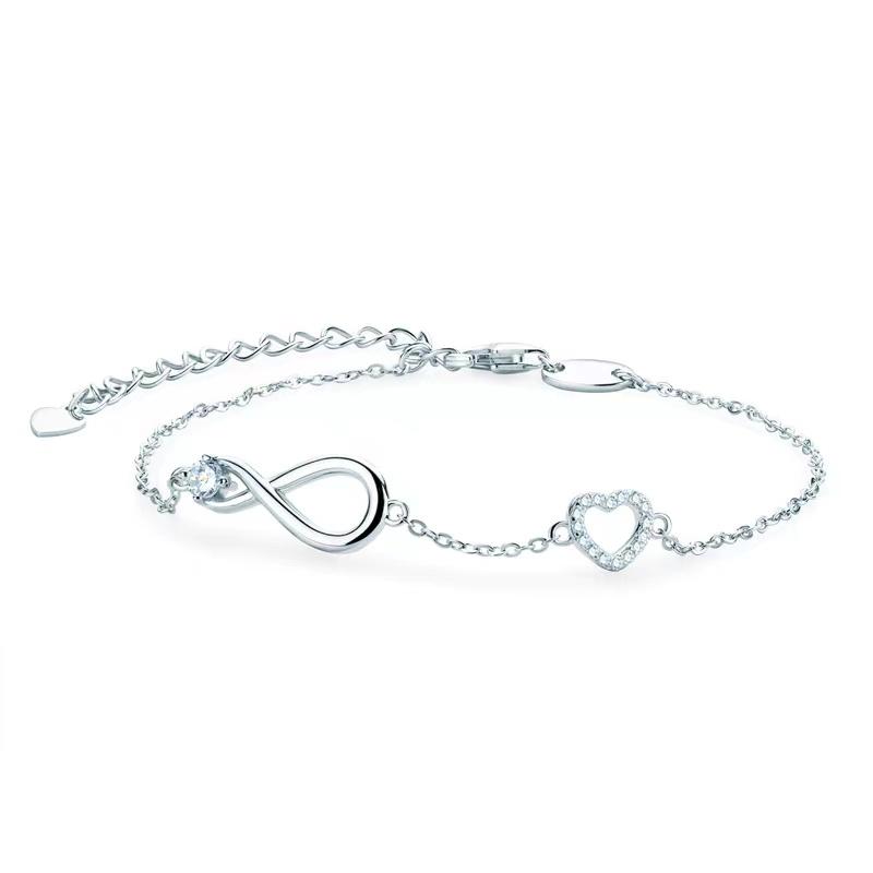 Charm Bracelets Trendy 925 Sterling Silver 3mm Moissanite Infinity Heart Bracelet For Women Girls D Color VVS1 Bangles GiftCharm CharmCharm
Charm Bracelets Trendy 925 Sterling Silver 3mm Moissanite Infinity Heart Bracelet For Women Girls D Color VVS1 Bangles GiftCharm CharmCharm
