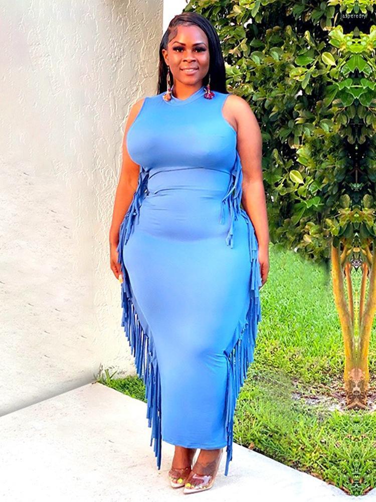 Plus Size Dresses ZJFZML ZZ Women 2022 Wholesale Side Tassels Patchwork Sleeveless Bodycon Long Party Club Dress Drop Jasp22, Blue
Plus Size Dresses ZJFZML ZZ Women 2022 Wholesale Side Tassels Patchwork Sleeveless Bodycon Long Party Club Dress Drop Jasp22, Blue
