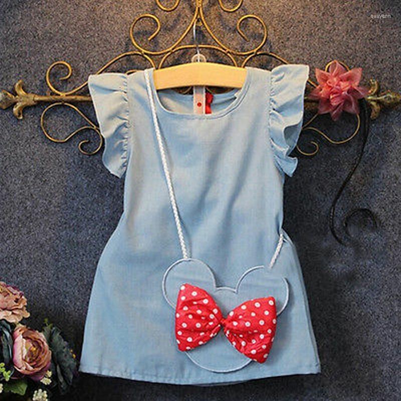 Girl's Dresses Baby Girl Summer Dress Girls Children's Clothing Denim Stitching Party Mesh Princess DressGirl's, -a18-
Girl's Dresses Baby Girl Summer Dress Girls Children's Clothing Denim Stitching Party Mesh Princess DressGirl's, -a18-