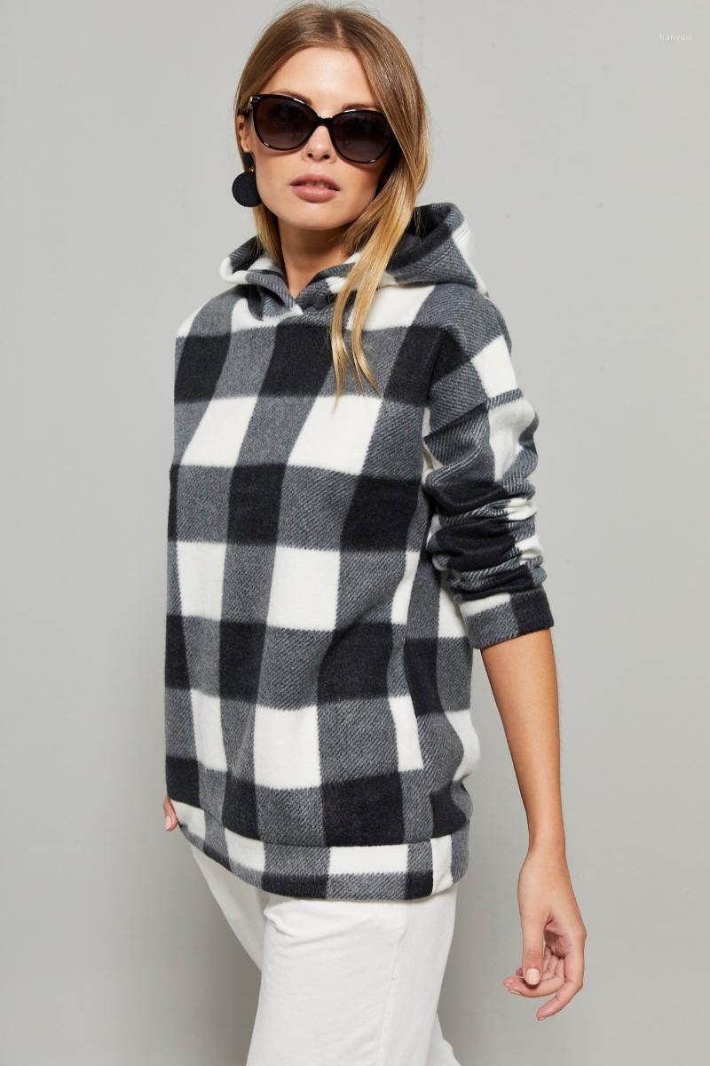 Women' Hoodies & Sweatshirts Cool Sexy Hooded Plaid Eyelash Sweatshirt PP26007, Raw white-black
Women' Hoodies & Sweatshirts Cool Sexy Hooded Plaid Eyelash Sweatshirt PP26007, Raw white-black