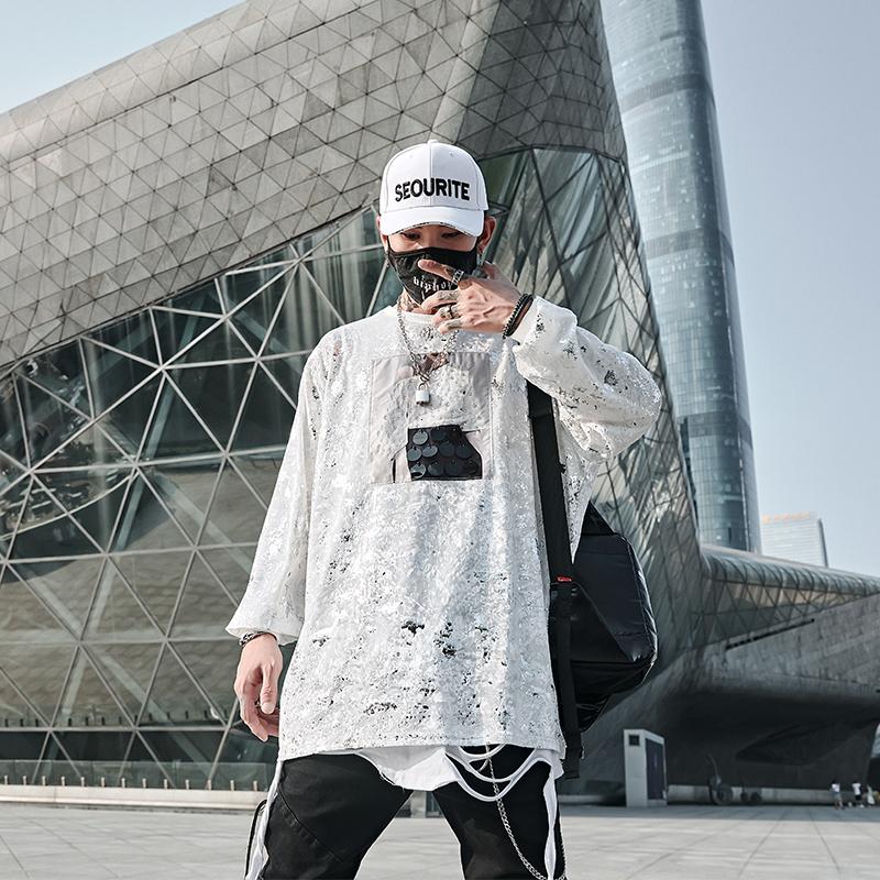 Men's T-Shirts Camiseta Masculina Men Long Sleeve Loose Casual Sequin T Shirt Male Streetwear Hip Hop Punk Gothic Dancer Tshirt Tees Shirts, Black
Men's T-Shirts Camiseta Masculina Men Long Sleeve Loose Casual Sequin T Shirt Male Streetwear Hip Hop Punk Gothic Dancer Tshirt Tees Shirts, Black