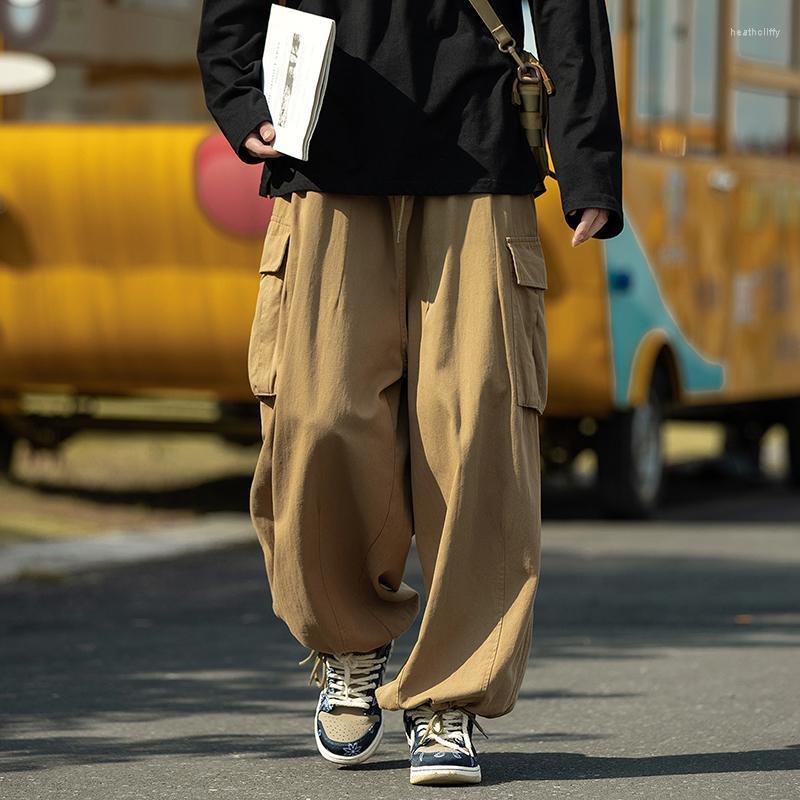 Men's Pants Autumn Men Wide Leg Side Pockets Black Khaki Loose Long Baggy Trousers Fashion Clothing Hip Hop Cargo ManMen's Heat22
Men's Pants Autumn Men Wide Leg Side Pockets Black Khaki Loose Long Baggy Trousers Fashion Clothing Hip Hop Cargo ManMen's Heat22