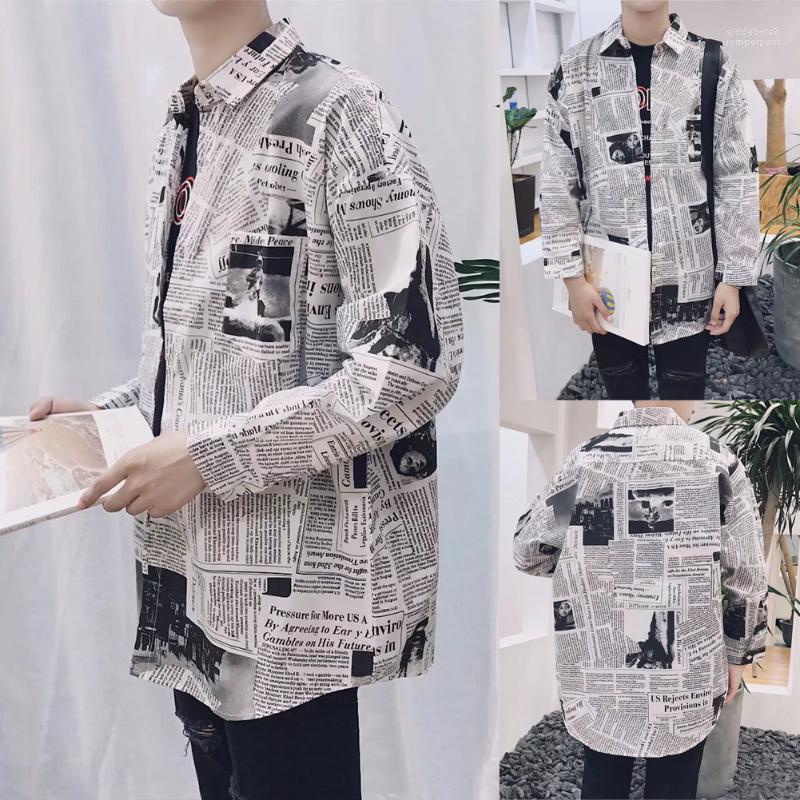 Men Shirts Male Clothes Casual Cotton Blend Daily Square Neck Fashion Spring Long Sleeve Tops Slim Fit Boy Spaper Printing Men's Eldd22, As pic
Men Shirts Male Clothes Casual Cotton Blend Daily Square Neck Fashion Spring Long Sleeve Tops Slim Fit Boy Spaper Printing Men's Eldd22, As pic
