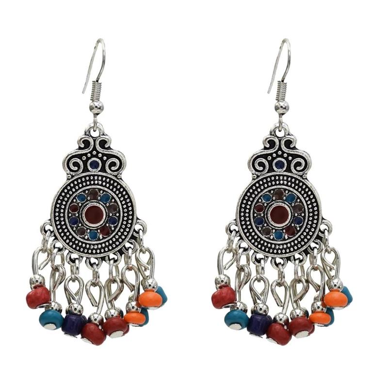 Dangle & Chandelier Ethnic Turkish Style Alloy Jhumka Earring Resin Beaded Statement Earrings For Women Boho Party Gypsy JewelryDangle Dangl
Dangle & Chandelier Ethnic Turkish Style Alloy Jhumka Earring Resin Beaded Statement Earrings For Women Boho Party Gypsy JewelryDangle Dangl