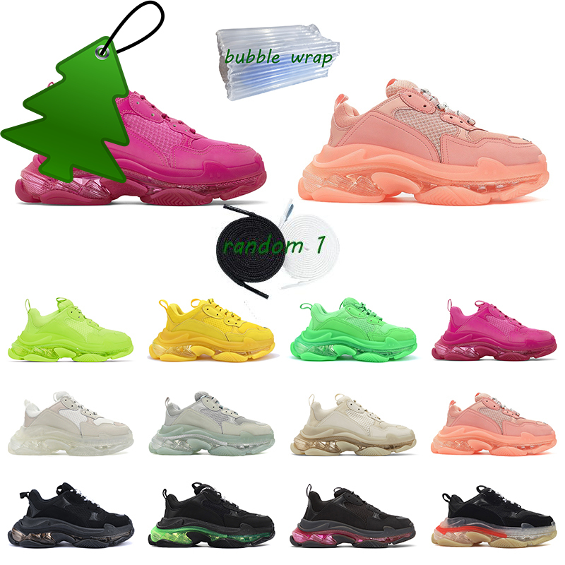 Triple S clear sole Casual Shoes Bubble Midsole Black White Green Orange Grey Men women Platform sports Sneakers Trainers, #12
Triple S clear sole Casual Shoes Bubble Midsole Black White Green Orange Grey Men women Platform sports Sneakers Trainers, #12