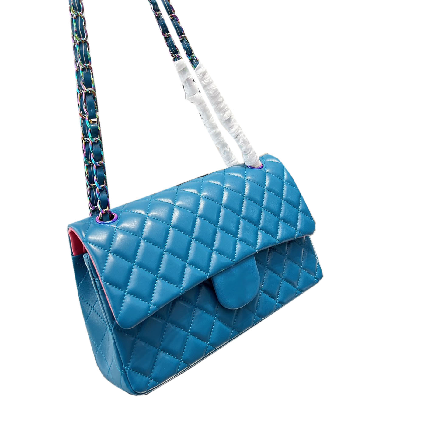 22Ss Womens Classic Flap Bag Colored Metal Quilted Plaid Each Color Unique Lined Chain One Shoulder Crossbody French Designer Special Ladies Handbag Clutch 25CM, Box
22Ss Womens Classic Flap Bag Colored Metal Quilted Plaid Each Color Unique Lined Chain One Shoulder Crossbody French Designer Special Ladies Handbag Clutch 25CM, Box