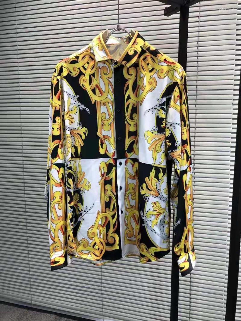 Men's Casual Shirts Spring Summer Men/Women's Vintage High Quality Silk Long Sleeves Shirt F057Men's Eldd22, As picture
Men's Casual Shirts Spring Summer Men/Women's Vintage High Quality Silk Long Sleeves Shirt F057Men's Eldd22, As picture