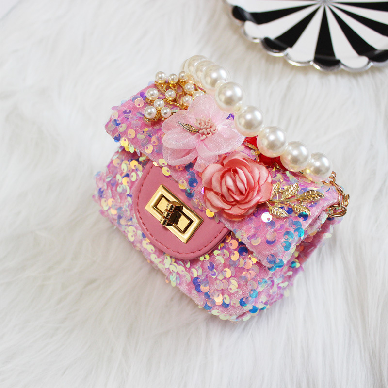 Children s Mini Handbags Tote Cute Girls Princess Messenger Bag Little Girl Small Coin Wallet Pouch Kids Party Pearl Purse 220630