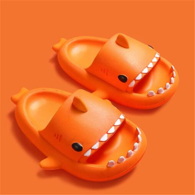 Cute Shark Sandals Children Slippers Summer Home Furnishing Slipper Kids Baby Non-slip Soft Bottom Beach Slides