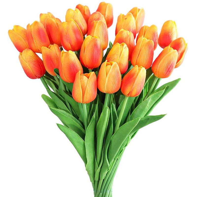 Decorative Flowers & Wreaths 30Pcs Artificial Tulip Fake Tulips Bouquet Real Tactile For Decor, Auburn
Decorative Flowers & Wreaths 30Pcs Artificial Tulip Fake Tulips Bouquet Real Tactile For Decor, Auburn