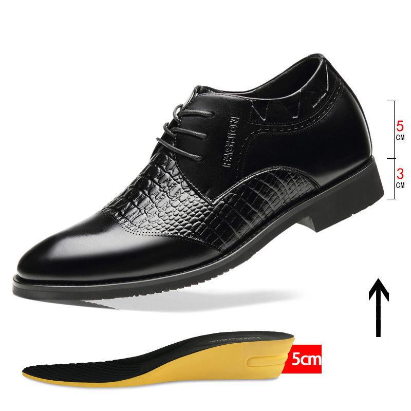 Dress Shoes Invisible 8cm Men Formal Social Increased 6CM Mens Business Suits Oxfords British Leather Man Heels, Total increase 6cm
Dress Shoes Invisible 8cm Men Formal Social Increased 6CM Mens Business Suits Oxfords British Leather Man Heels, Total increase 6cm