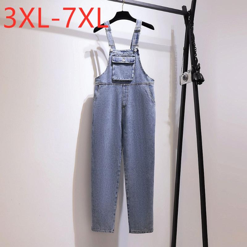 Women's Plus Size Pants Ladies Autumn Winter Jeans Overalls For Women Large Cotton Pocket Blue Denim Long Jumpsuits 7XLWomen's
Women's Plus Size Pants Ladies Autumn Winter Jeans Overalls For Women Large Cotton Pocket Blue Denim Long Jumpsuits 7XLWomen's