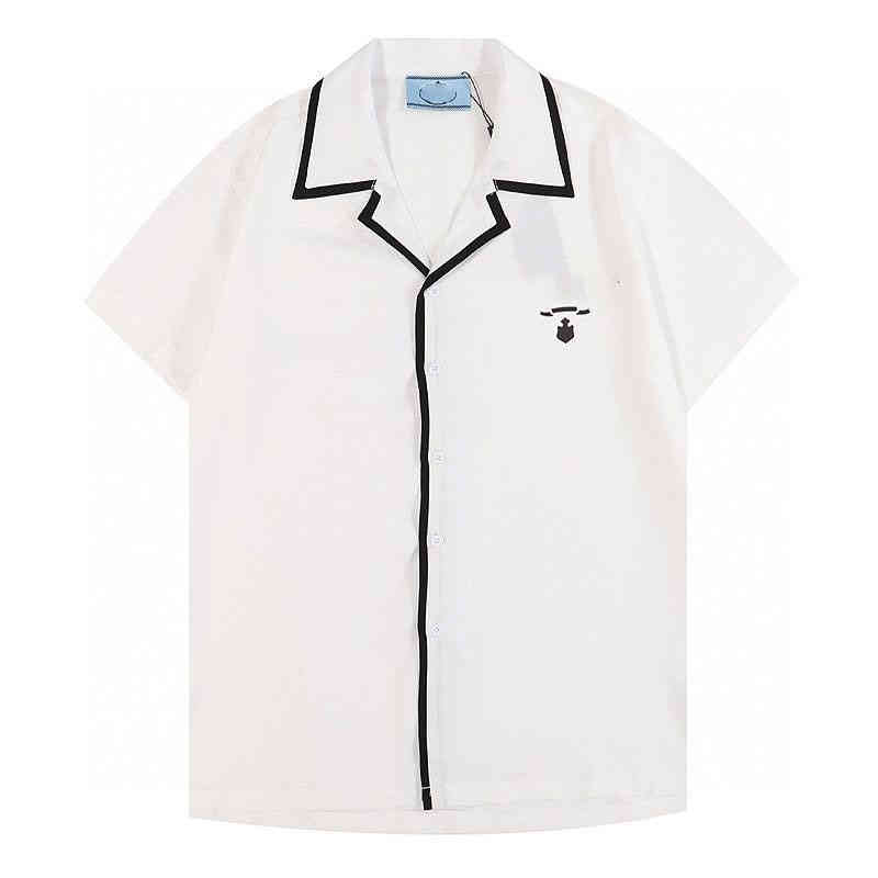 High-quality casual shirts for men and women ins new prd letter print contrast color trend fashion loose thin short-sleeved T-shirt couple jacket, White
High-quality casual shirts for men and women ins new prd letter print contrast color trend fashion loose thin short-sleeved T-shirt couple jacket, White