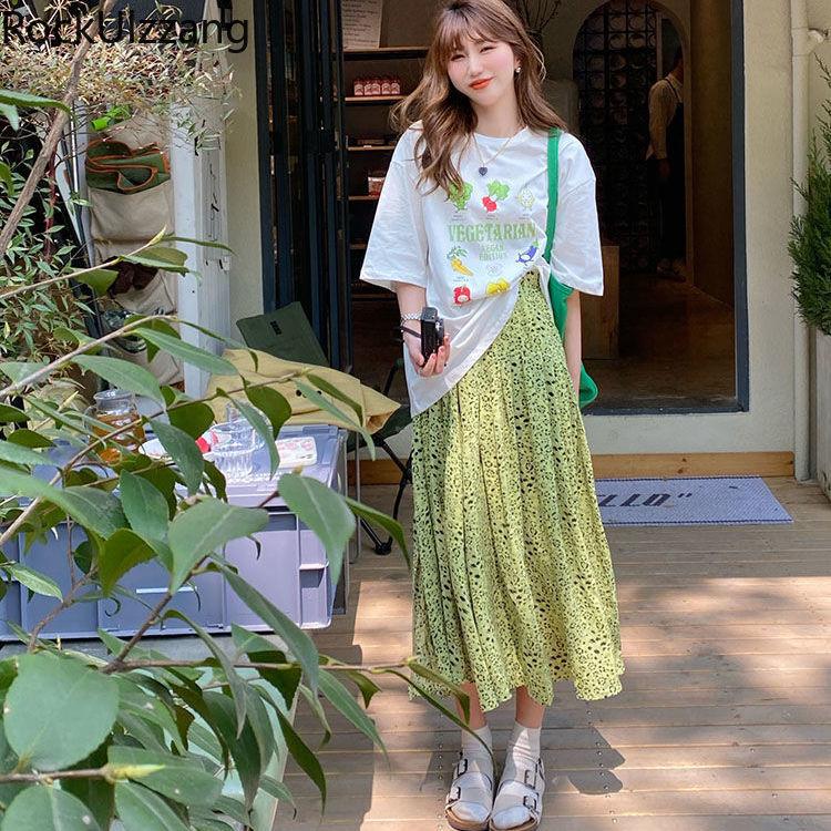 Skirts Vintage Boho Green Leopard Midi Long Skirt High Waist Summer Korean Style Slim Cute Casual Daily Fashion Pleated Y2k SexySkirts
Skirts Vintage Boho Green Leopard Midi Long Skirt High Waist Summer Korean Style Slim Cute Casual Daily Fashion Pleated Y2k SexySkirts