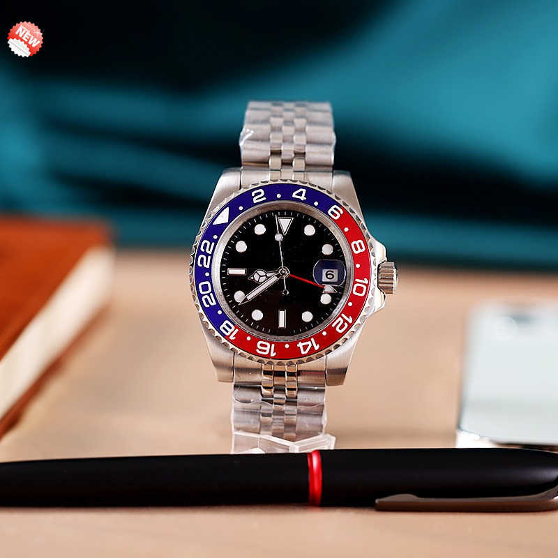40mm lmjli-Mens Watches Automatic Mechanical Watch Full Stainless Steel sliding clasp Blue Black Ceramic Sapphire WristWatches Super L1E, Colour 1
40mm lmjli-Mens Watches Automatic Mechanical Watch Full Stainless Steel sliding clasp Blue Black Ceramic Sapphire WristWatches Super L1E, Colour 1