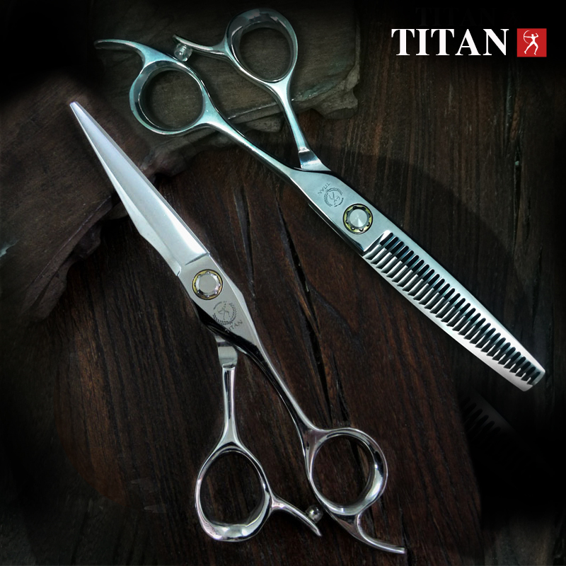 Titan original professional salon scissor barber cut thinning scissors 6.0inch ATS314 Stainless steel 220621