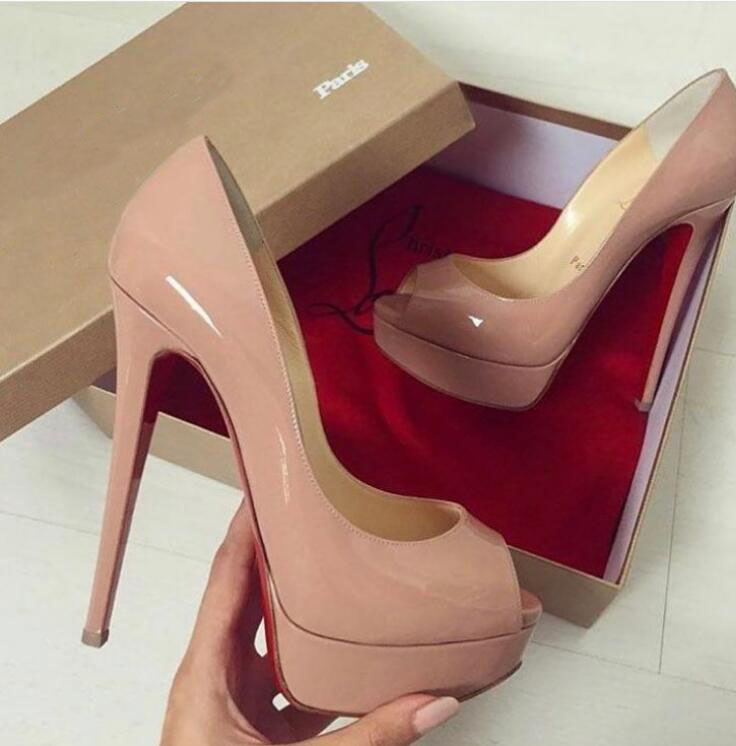 Women wedding dress pump sandal luxury red sole high heels nude patent leather ladys sandals peep toe platform red bottoms shoes with box
Women wedding dress pump sandal luxury red sole high heels nude patent leather ladys sandals peep toe platform red bottoms shoes with box