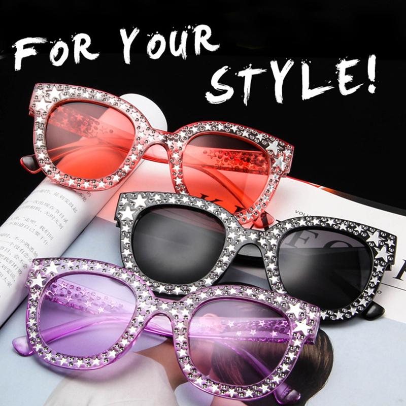 Sunglasses Dazzle Black Gray Women Vintage Cat Eye Sun Glasses Star Fashion Mirror ShadesSunglasses 
Sunglasses Dazzle Black Gray Women Vintage Cat Eye Sun Glasses Star Fashion Mirror ShadesSunglasses
