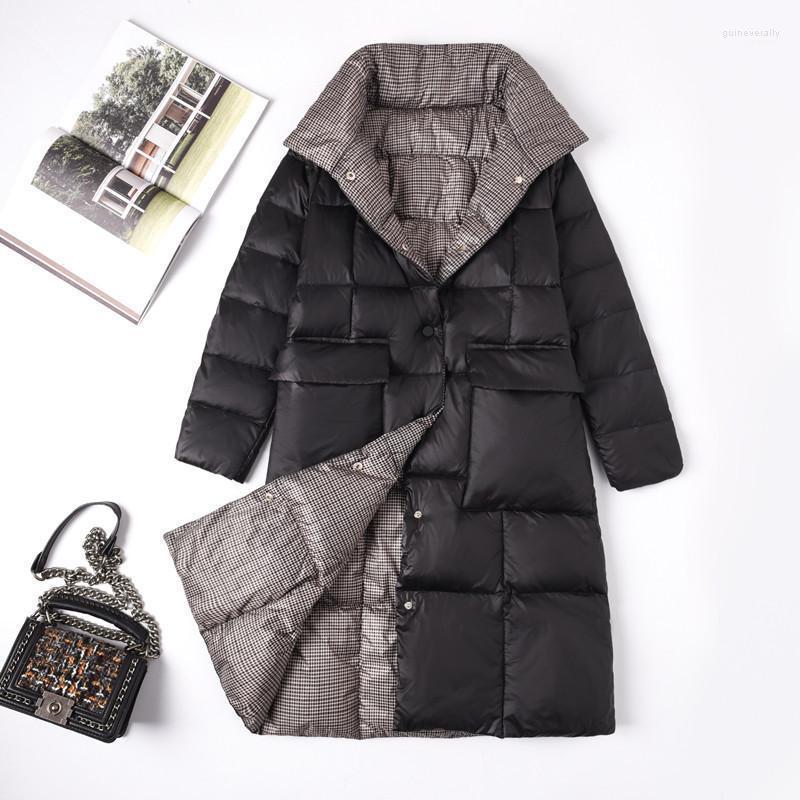 Women's Down & Parkas 2022 Winter Women Double Side Jacket Fashion Long Double-Breasted Coat Female Warm White Duck Parka Clothing Guin22, Black
Women's Down & Parkas 2022 Winter Women Double Side Jacket Fashion Long Double-Breasted Coat Female Warm White Duck Parka Clothing Guin22, Black