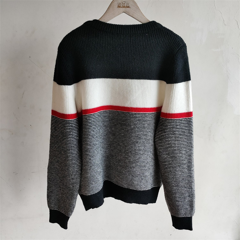 Women Knitted Sweater Woollen Fall Girls Wool Jumper Shirt Super Elastic Fashion Clothes Big Letter With Round Neck Loose Short Knitwear - view 6