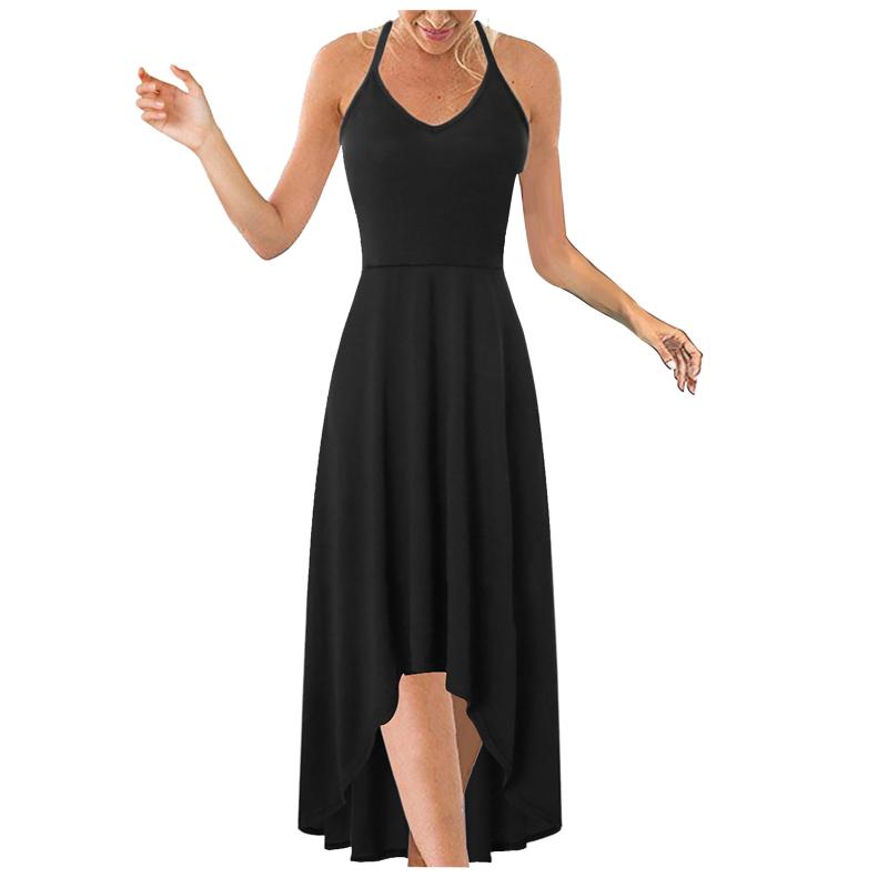 Plus Size Dresses Elegant Women Dress Sexy Solid Color Backless Long Sling Summer Sleeveless Irregular Hem Party Vestido De Mujer#fs, Navy
Plus Size Dresses Elegant Women Dress Sexy Solid Color Backless Long Sling Summer Sleeveless Irregular Hem Party Vestido De Mujer#fs, Navy