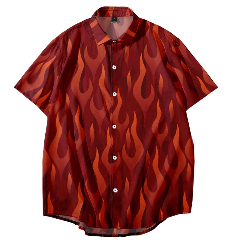 Men's Casual Shirts Summer Short Sleeved Shirt Original Risk-free 3D Printing Printed Lapel National Trend Men's Top 063Men's, Auburn
Men's Casual Shirts Summer Short Sleeved Shirt Original Risk-free 3D Printing Printed Lapel National Trend Men's Top 063Men's, Auburn