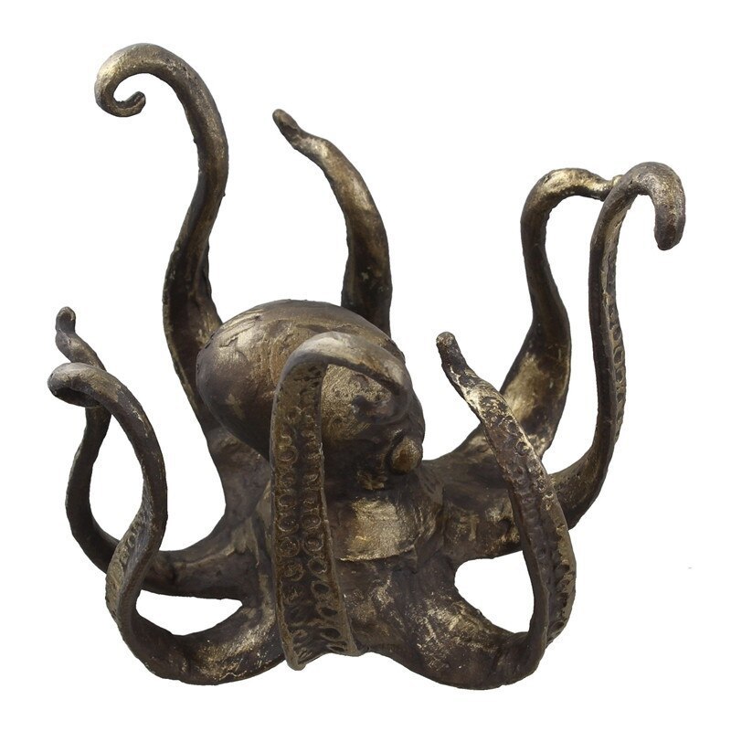 Octopus Mug Holder Tea Cup Holder Large Decorative Resin Octopus Table Topper Statue Desktop Home Decoration Drop 220609