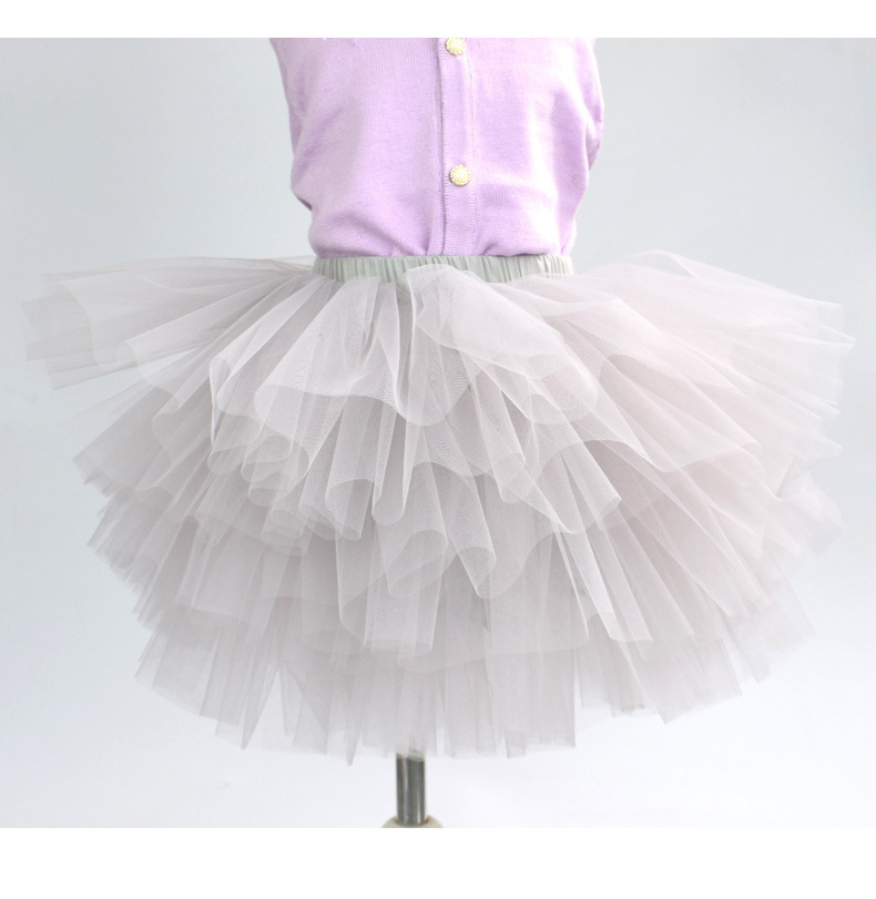 Fashion Girls Tutu Super Fluffy 6 Layers Petticoat Princess Ballet Dance Skirt Kids Cake Chritsmas Children Clothes 220326