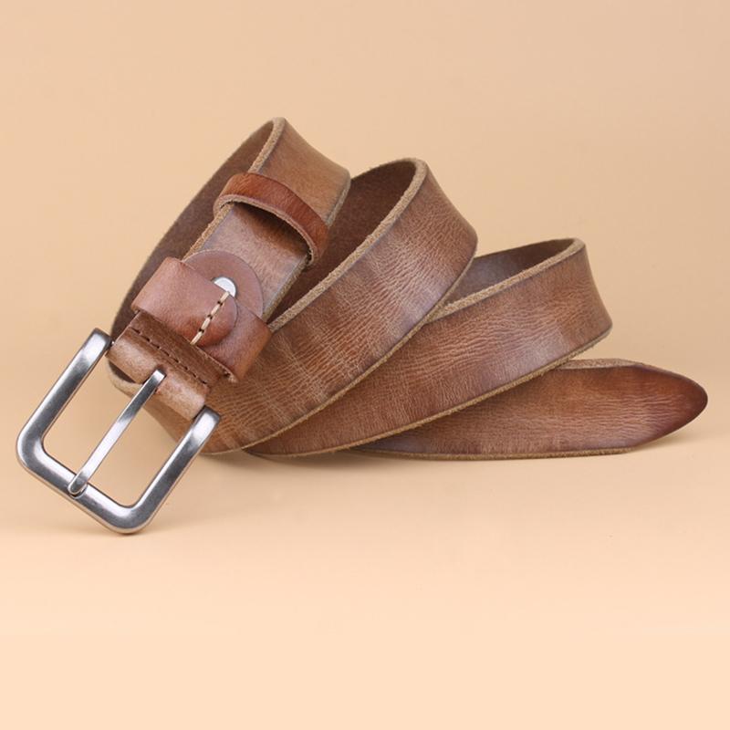 Belts Retro Genuine Cowboy Jeans Leather Belt Men 3.3cm Vintage Pin Buckle For Long Waist Yellow BeltBelts, Black
Belts Retro Genuine Cowboy Jeans Leather Belt Men 3.3cm Vintage Pin Buckle For Long Waist Yellow BeltBelts, Black