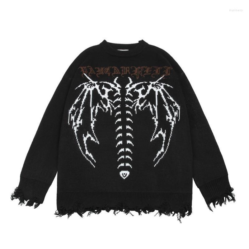 Men's Sweaters EukaaRu Skeleton Knitted Sweater Men Streetwear Ripped Hip Hop Women Oversized Loose Fashion PulloverMen's Mari22, Black
Men's Sweaters EukaaRu Skeleton Knitted Sweater Men Streetwear Ripped Hip Hop Women Oversized Loose Fashion PulloverMen's Mari22, Black