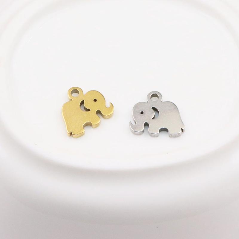 Charms 10pcs Wholesell Stainless Steel High Quality Elephant Pendant DIY Necklace Earrings Bracelets Unfading Colorless 2 ColorsCharms
Charms 10pcs Wholesell Stainless Steel High Quality Elephant Pendant DIY Necklace Earrings Bracelets Unfading Colorless 2 ColorsCharms