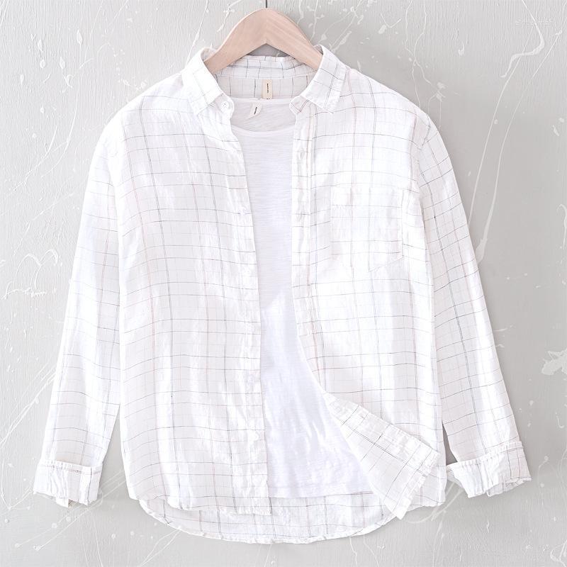 Men's Casual Shirts Pure Linen Men Plaid Shirt Classic Natural Clothing 2022 Fresh Style For Autumn Summer Mens TopsMen's Eldd22, Gray
Men's Casual Shirts Pure Linen Men Plaid Shirt Classic Natural Clothing 2022 Fresh Style For Autumn Summer Mens TopsMen's Eldd22, Gray