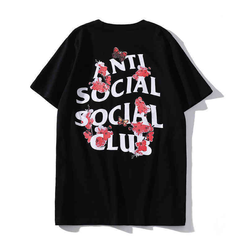 Summer Cotton Short Sleeve T-shirt Fashion Assc Flower Anti Social Butterfly for summer, White
Summer Cotton Short Sleeve T-shirt Fashion Assc Flower Anti Social Butterfly for summer, White