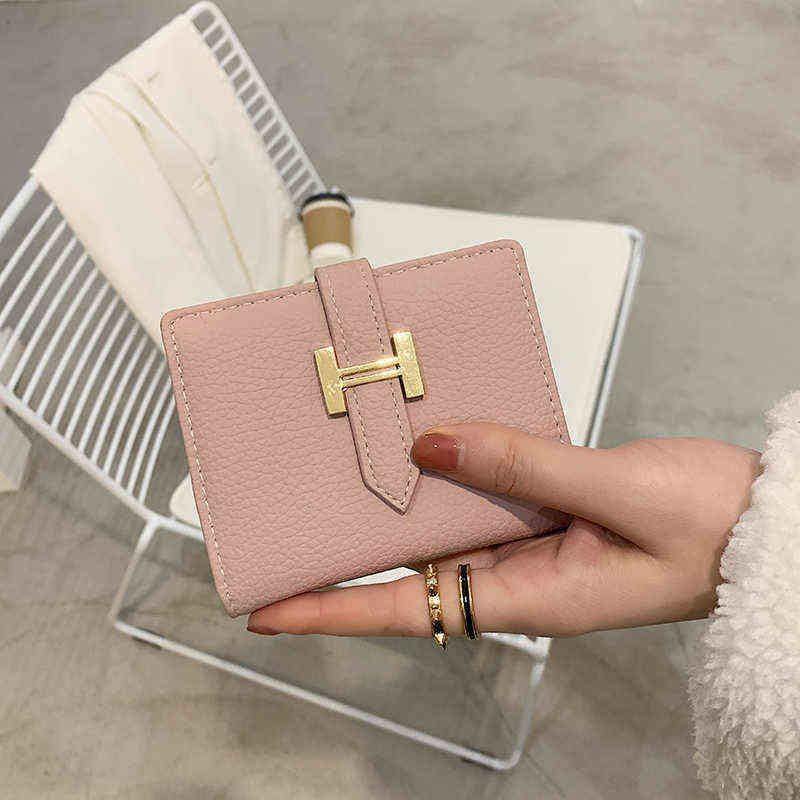 New Arrival Wallet Short Women Zipper Brand Wallets Trendy Coin Purse Card Holder PU Leather X220331