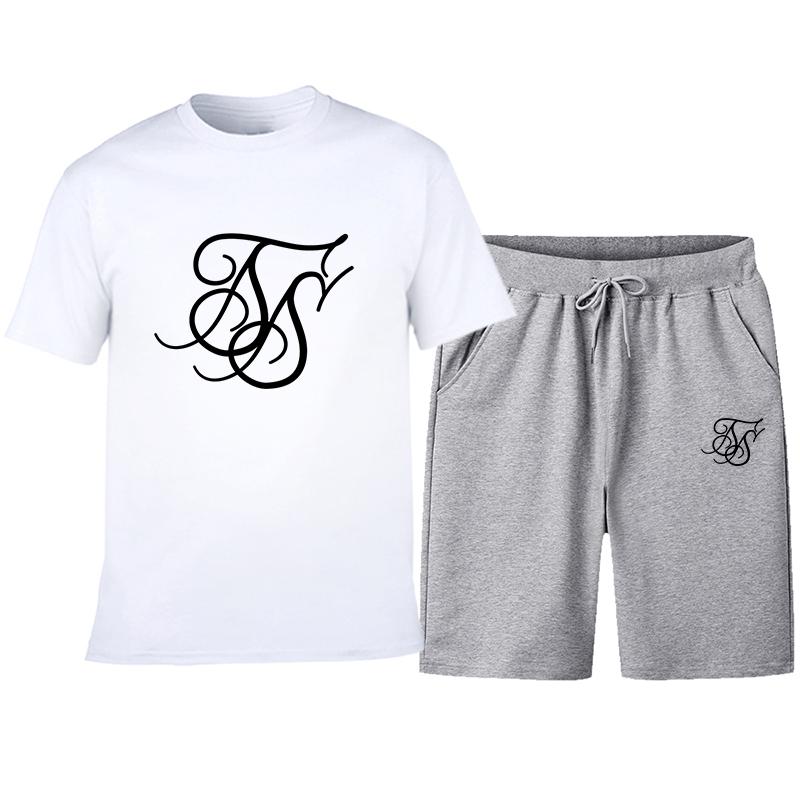 Men' Tracksuits Sik 2022Summer SikSilk Mens Round Neck T-Shirt + Casual Shorts Suit 100% Cotton Personalized, S01
Men' Tracksuits Sik 2022Summer SikSilk Mens Round Neck T-Shirt + Casual Shorts Suit 100% Cotton Personalized, S01