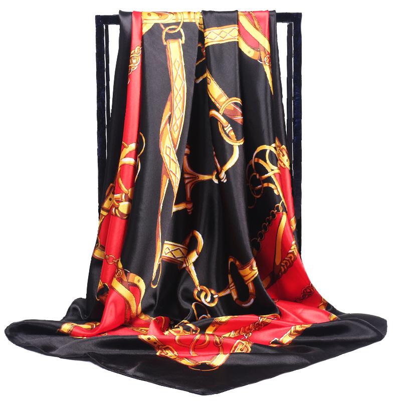 Scarves Style Mask Fashion Silk Scarf Female Large Square 90*90cm Gift Neckerchief For Women Handkerchief Shawl
Scarves Style Mask Fashion Silk Scarf Female Large Square 90*90cm Gift Neckerchief For Women Handkerchief Shawl