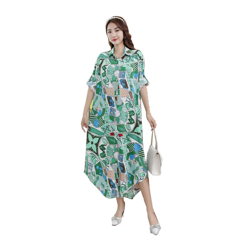 Women's Blouses & Shirts YOMING 2022 Women Casual Floral-Print Shirt Lapel Long Style Chiffon Top, Green
Women's Blouses & Shirts YOMING 2022 Women Casual Floral-Print Shirt Lapel Long Style Chiffon Top, Green