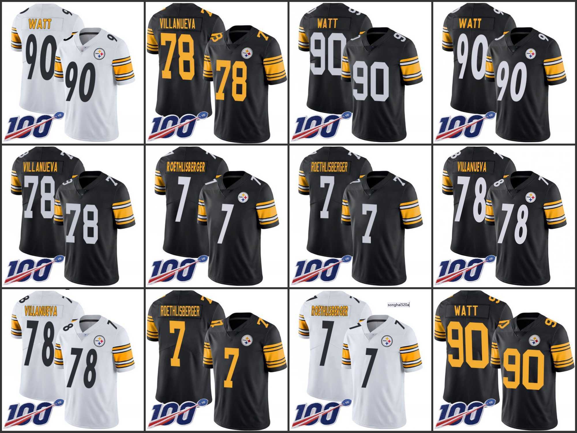 Pittsburgh''Steelers''Men #78 Alejandro Villanueva 90 T. J. Watt 7 Ben Roethlisberger 100th Limited Jersey''NFL''Jerseys
Pittsburgh''Steelers''Men #78 Alejandro Villanueva 90 T. J. Watt 7 Ben Roethlisberger 100th Limited Jersey''NFL''Jerseys
