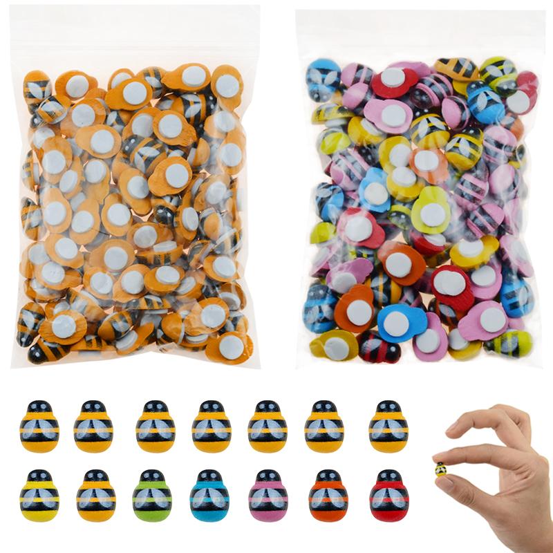 Party Decoration 100Pcs Cute Wooden Yellow Bee Mini Ladybirds Self-adhesive Stickers For Home Garden Miniature Landscape Flower Decor Wood C
Party Decoration 100Pcs Cute Wooden Yellow Bee Mini Ladybirds Self-adhesive Stickers For Home Garden Miniature Landscape Flower Decor Wood C