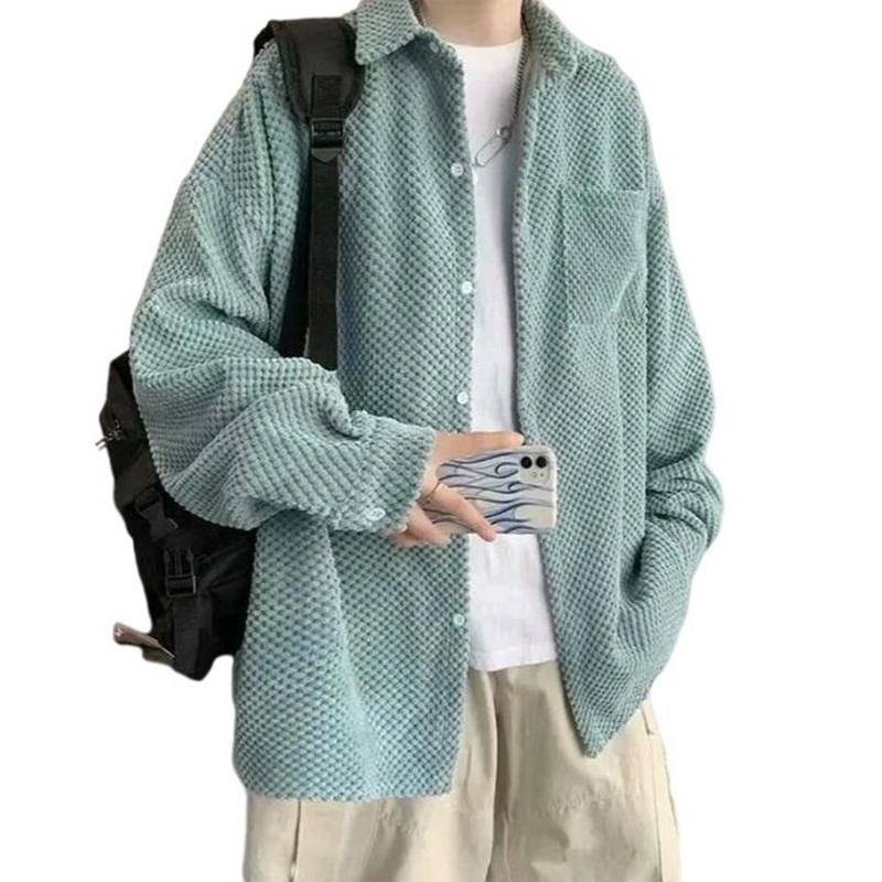 Men's Casual Shirts Spring Autumn Corduroy High-Quality Long-Sleeved Loose Men And Women ShirtsMen's, Blue
Men's Casual Shirts Spring Autumn Corduroy High-Quality Long-Sleeved Loose Men And Women ShirtsMen's, Blue