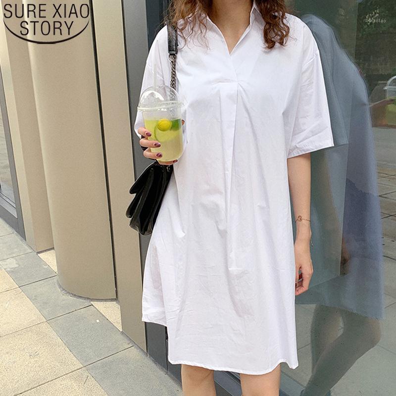 Women's Blouses & Shirts Korean Chic Clothes Women Casual White 2022 Summer Lady Fashion Blouse Cotton Loose Plus Size Tops Blusas 12497, Blue
Women's Blouses & Shirts Korean Chic Clothes Women Casual White 2022 Summer Lady Fashion Blouse Cotton Loose Plus Size Tops Blusas 12497, Blue