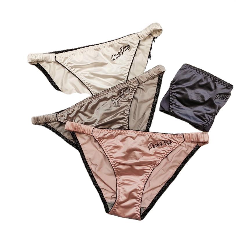 Womens Soft Silk Satin Thong Panties Lace G String Thong T Back Shiny Female Underwear220W, Black
Womens Soft Silk Satin Thong Panties Lace G String Thong T Back Shiny Female Underwear220W, Black