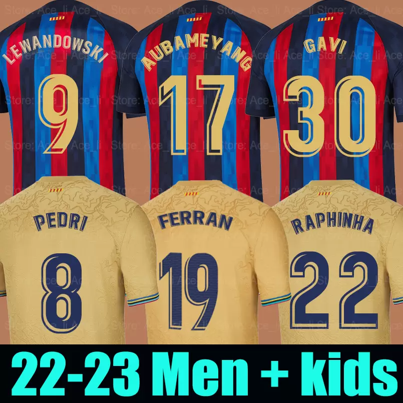 22 23 Camisetas de football LEWANDOWSKI soccer jersey RAPHINHA PEDRI ADAMA AUBA FERRAN ANSU FATI 2022 2023 GAVI F. DE JONG barcelona DEST, 22-23 away+patch
22 23 Camisetas de football LEWANDOWSKI soccer jersey RAPHINHA PEDRI ADAMA AUBA FERRAN ANSU FATI 2022 2023 GAVI F. DE JONG barcelona DEST, 22-23 away+patch
