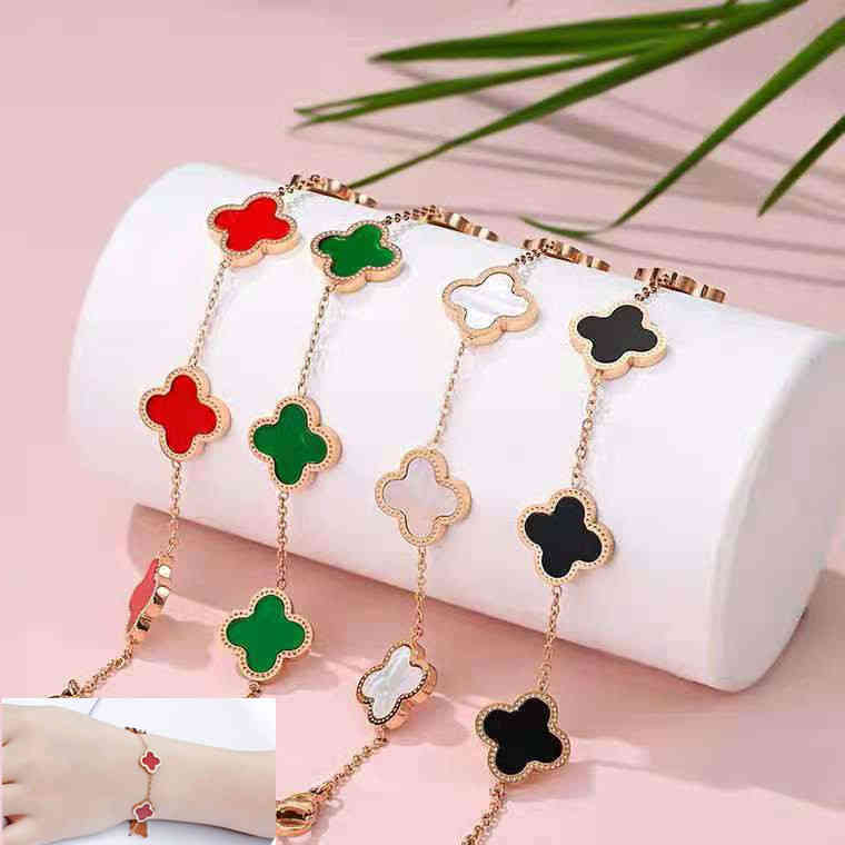 Stainls double-sided clover Bracelet Korean titanium steel vacuum plating 18k rose gold light luxury simple hand jewelry
Stainls double-sided clover Bracelet Korean titanium steel vacuum plating 18k rose gold light luxury simple hand jewelry