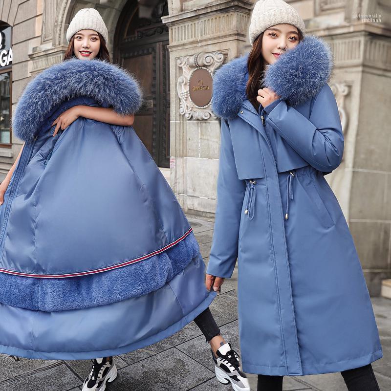 Detachable Fleece Liner Long Winter Parkas Women Large Fur Collar Thickening Coat Female Adjustable Slim Waist Jacket1 Guin22, Sky blue
Detachable Fleece Liner Long Winter Parkas Women Large Fur Collar Thickening Coat Female Adjustable Slim Waist Jacket1 Guin22, Sky blue