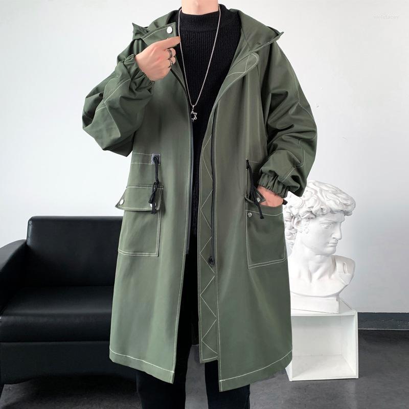 Men's Trench Coats 2022 Autumn Winter Hong Kong Fashion Windbreaker Long Coat Hooded Jacket Men Clothing Viol22, Black
Men's Trench Coats 2022 Autumn Winter Hong Kong Fashion Windbreaker Long Coat Hooded Jacket Men Clothing Viol22, Black