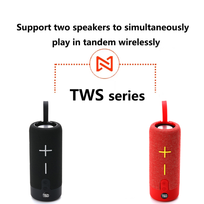 TG619 MAX 20W Portable Bluetooth Speaker Fabric Wireless Boombox Waterproof Outdoor Subwoofer Stereo Loudspeaker support TWS