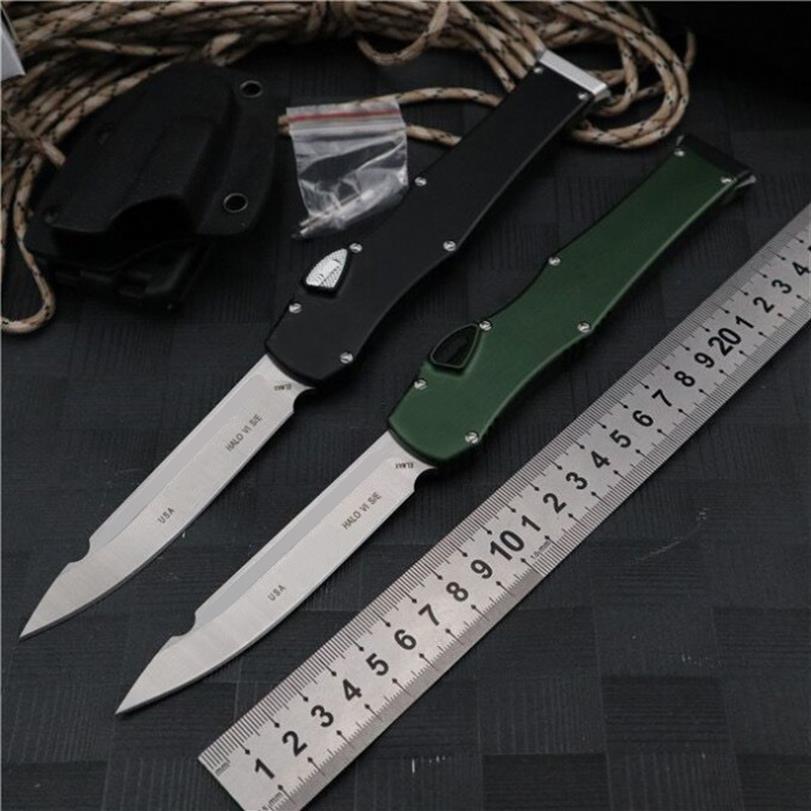 HALO VI Automatic knife D2 Blade Pull tail 6061-T6Aviation aluminum alloy Camping survival Tactical knives Outdoor BM3300 EDC Tool237E
HALO VI Automatic knife D2 Blade Pull tail 6061-T6Aviation aluminum alloy Camping survival Tactical knives Outdoor BM3300 EDC Tool237E