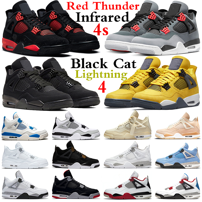 Jumpman 4 Men Women Basketball Shoes 4s Black Cat Red Thunder White Oreo University Blue Military Lightning Bred Pure Money What the Mens Trainers Sports Sneakers, #1 red thunder 36-47
Jumpman 4 Men Women Basketball Shoes 4s Black Cat Red Thunder White Oreo University Blue Military Lightning Bred Pure Money What the Mens Trainers Sports Sneakers, #1 red thunder 36-47